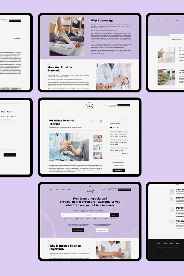 balanssage — health platform website