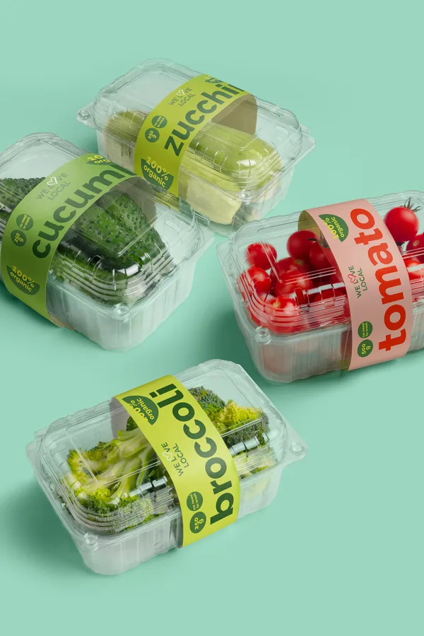 we love local — organic produce packaging