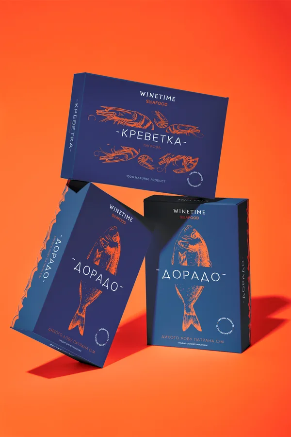 winetime seafood — frozen seafood packaging
