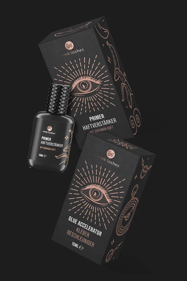wink lashes — lash care packaging